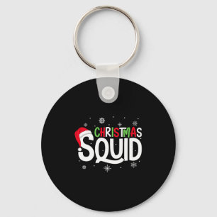 Christmas Squad Matching Family Group Santa Elf Xm Keychain