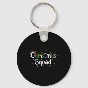 Christmas Squad Matching Family Group Santa Xmas P Keychain