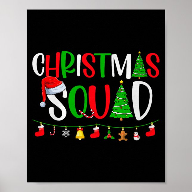 Christmas Squad Matching Family Group Xmas Decor H (Front)
