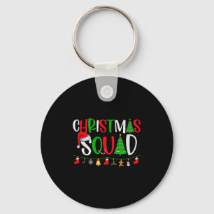 Christmas Squad Matching Family Group Xmas Decor H Keychain