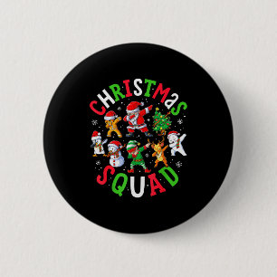 Christmas Squad Santa Dabbing Elf Family Matching  2 Inch Round Button