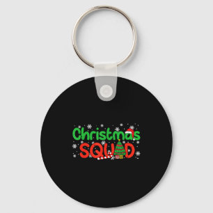 Christmas Squad Santa Dabbing Elf Family Matching Keychain