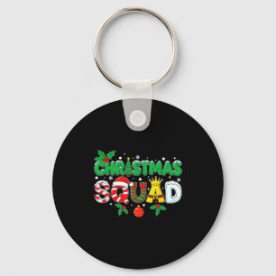 Christmas Squad Santa Dabbing Elf Family Matching Keychain