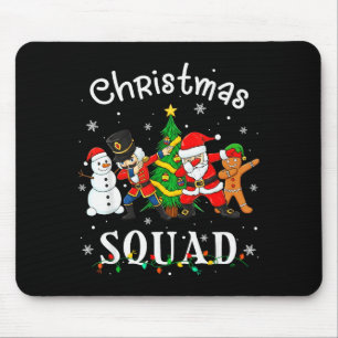 Christmas Squad Santa Dabbing Elf Family Matching Mouse Pad