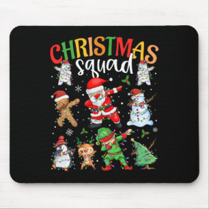 Christmas Squad Santa Dabbing Elf Family Matching Mouse Pad