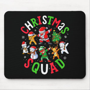 Christmas Squad Santa Dabbing Elf Family Matching Mouse Pad