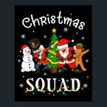 Christmas Squad Santa Dabbing Elf Family Matching  Poster<br><div class="desc">Christmas Squad Santa Dabbing Elf Family Matching Pajamas</div>
