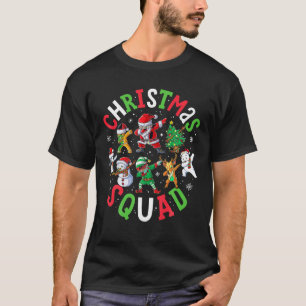 Christmas Squad Santa Dabbing Elf Family Matching T-Shirt