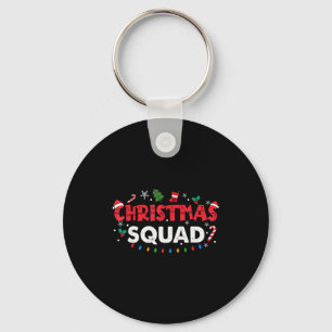 Christmas Squad Santa Family Matching Group Xmas B Keychain