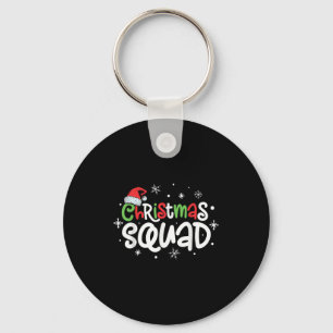 Christmas Squad Santa Family Matching Pyjamas Xmas Keychain