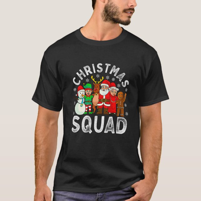Christmas Squad Santa Family Matching Pyjamas Xmas T-Shirt (Front)