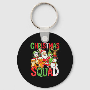 Christmas Squad Santa Family Matching Xmas Keychain