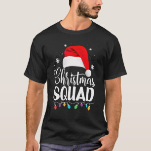 Christmas Squad Santa Hat Family Matching Pyjamas  T-Shirt
