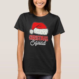 Christmas Squad Santa Hat Matching Family Christm T-Shirt