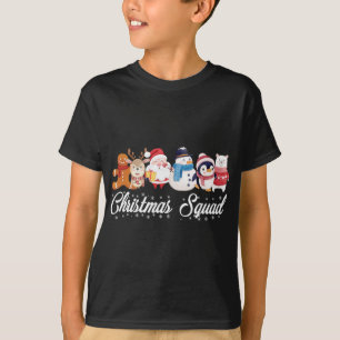 Christmas Squad Santa Reindeer Snowman Gingerbread T-Shirt