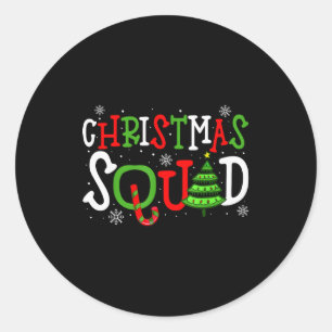 Christmas Squad Shirt, Christmas Matching Family P Classic Round Sticker