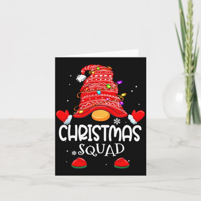Christmas Squad - Xmas Family Matching Christmas G Card (Front)