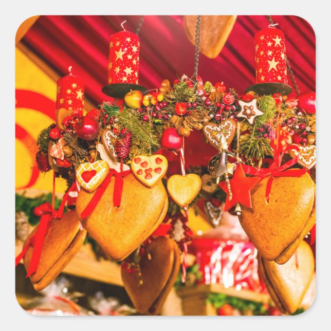 Christmas Square Sticker (Front)
