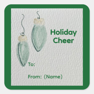 Christmas Square Sticker