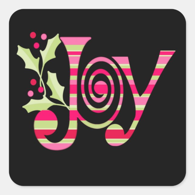 Christmas Square Sticker (Front)