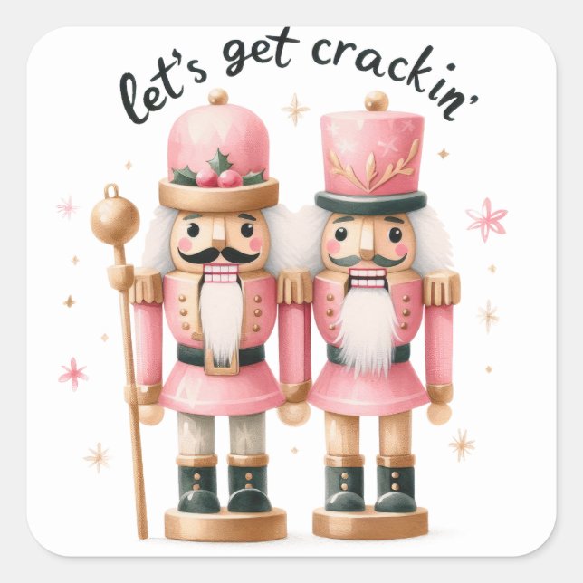 Christmas Square Sticker (Front)