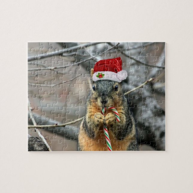 Christmas Squirrel Jigsaw Puzzle (Horizontal)