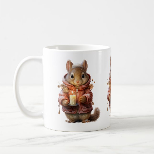 Christmas Squirrel Mug (Left)