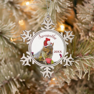 Christmas Squirrel personalized ornament