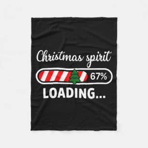 Christmas Srit Loading 67 Meme Boys Kids Gen Z Alp Fleece Blanket