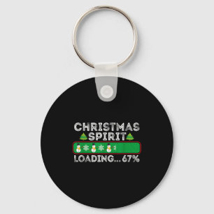 Christmas Srit Loading 67 Six Seven Meme Funny Sno Keychain