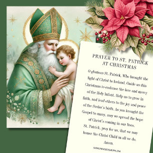 Christmas St. Nicholas. Baby Jesus Feast Day Place Card