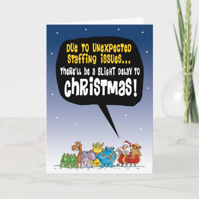 Christmas staffing issues 2019 card (Front)