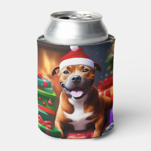 Christmas Staffordshire Bull Terrier, Can Cooler