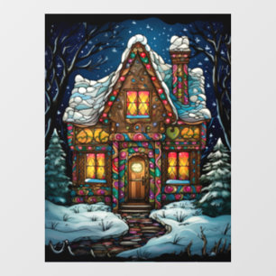 Christmas Stained Glass Window Cling