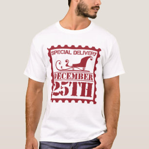 Christmas Stamp Special Delivery December 25th T-Shirt
