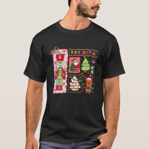 Christmas Stamp Tee Retro Holiday Vintage Postage 