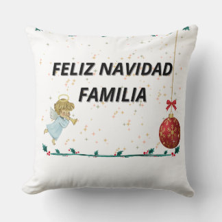 CHRISTMAS STAMPED COJIN THROW PILLOW