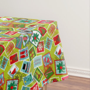 Christmas Stamps l Christmas Tablecloth