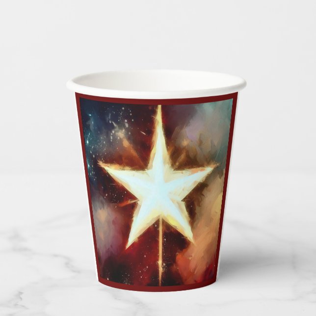 Christmas Star 1 Paper Cups (Front)