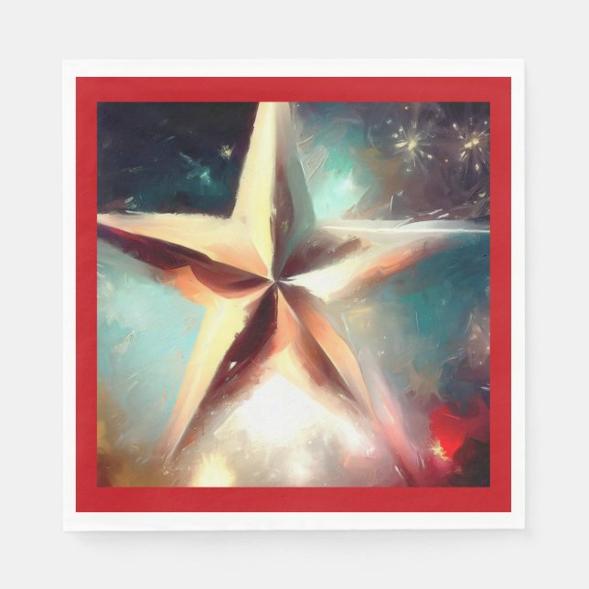 Christmas Star 2 Napkin (Front)