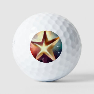 Christmas Star (4) Golf Balls