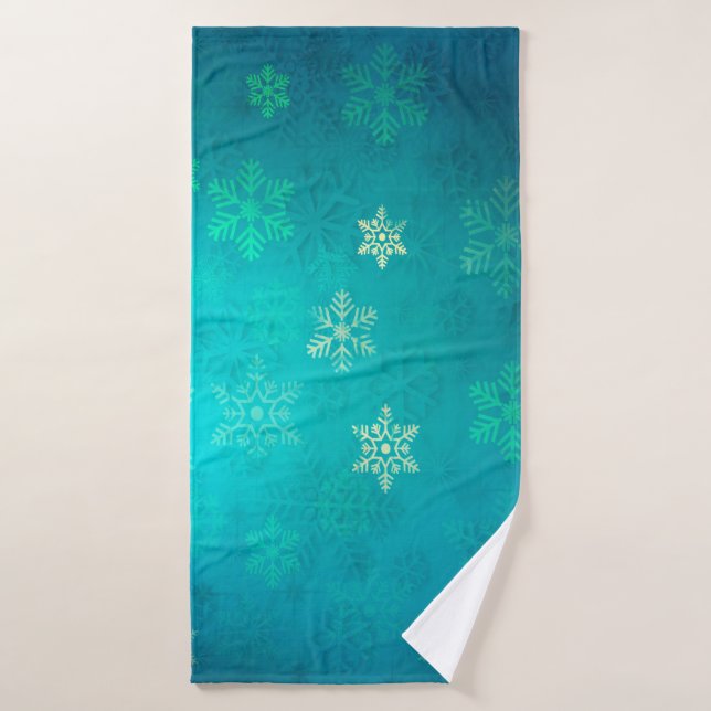 Christmas star background backdrop bath towel (Bath Towel)