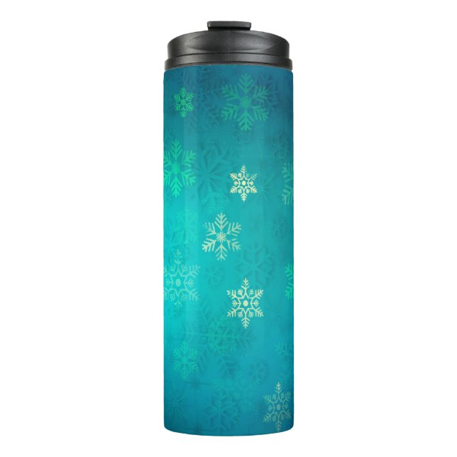 Christmas star background backdrop thermal tumbler (Front)