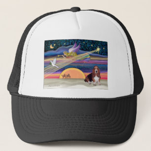 Christmas Star - Basset Hound 1 Trucker Hat