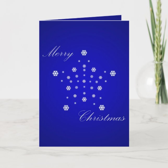 Christmas Star Card Template (Front)