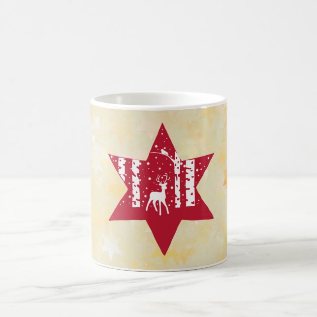 Christmas star  coffee mug (Center)