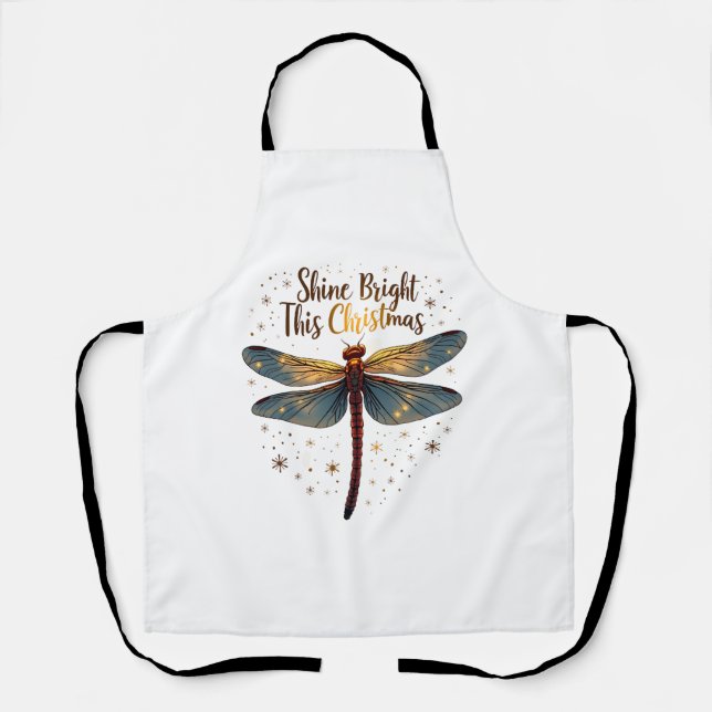 Christmas Star Dragonfly Apron (Front)