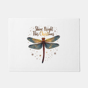 Christmas Star Dragonfly Doormat