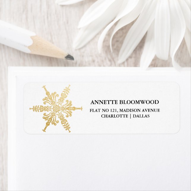 Christmas Star Faux Gold Foil (Insitu)