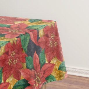 Christmas Star Flower Pattern Tablecloth